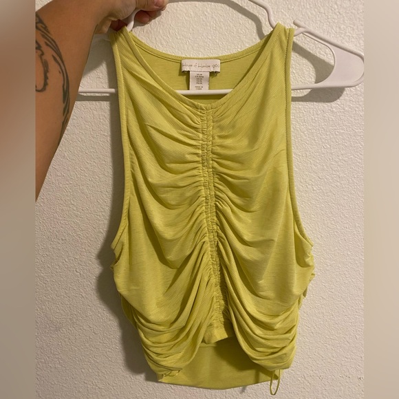 House of Harlow 1960 2 piece maxi set in yellow green - Picture 2 of 7